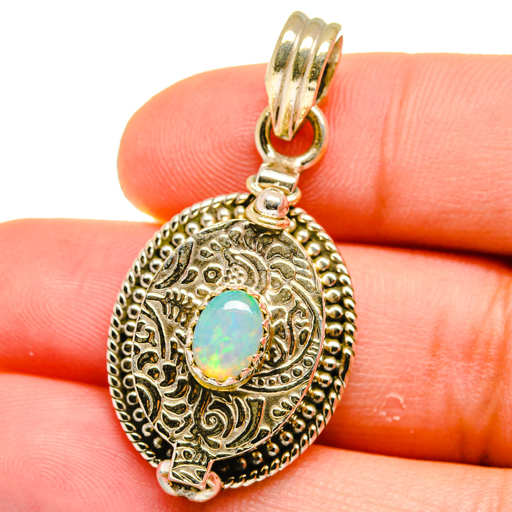 Ethiopian Opal Pendants handcrafted by Anasilvercos - PD15627