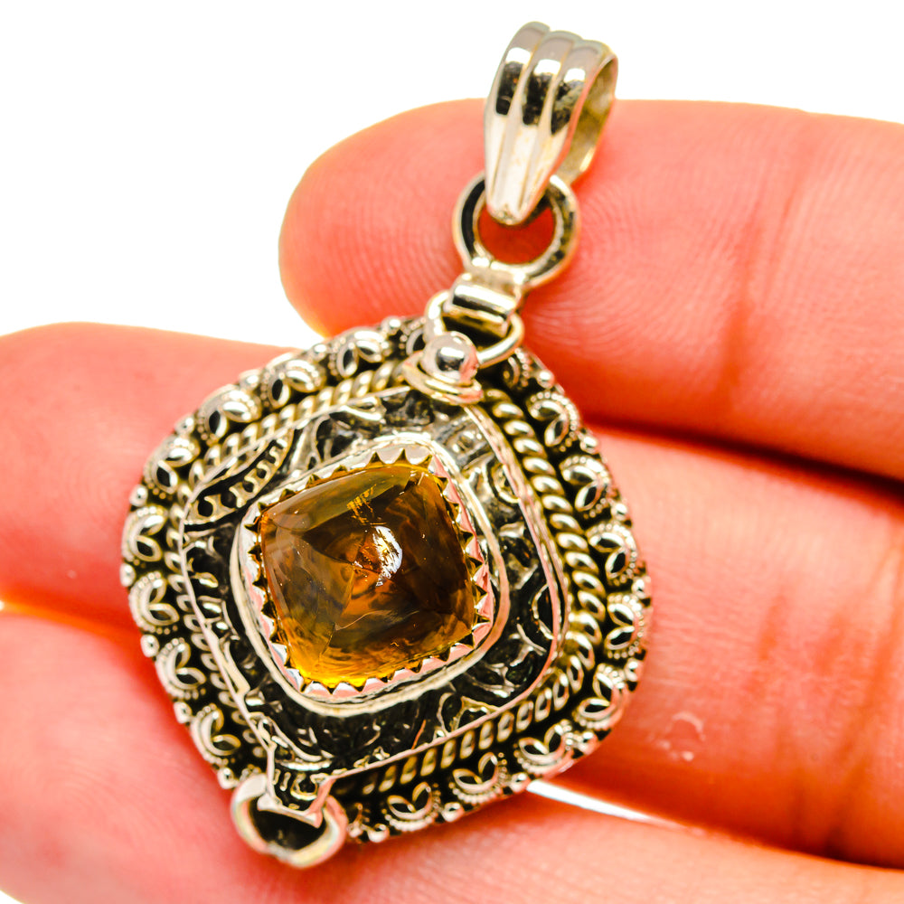 Citrine Pendants handcrafted by Anasilvercos - PD15633