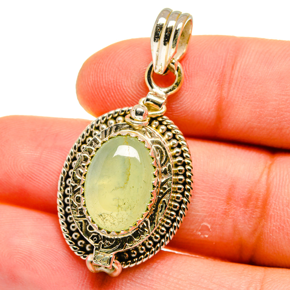 Prehnite Pendants handcrafted by Anasilvercos - PD15638