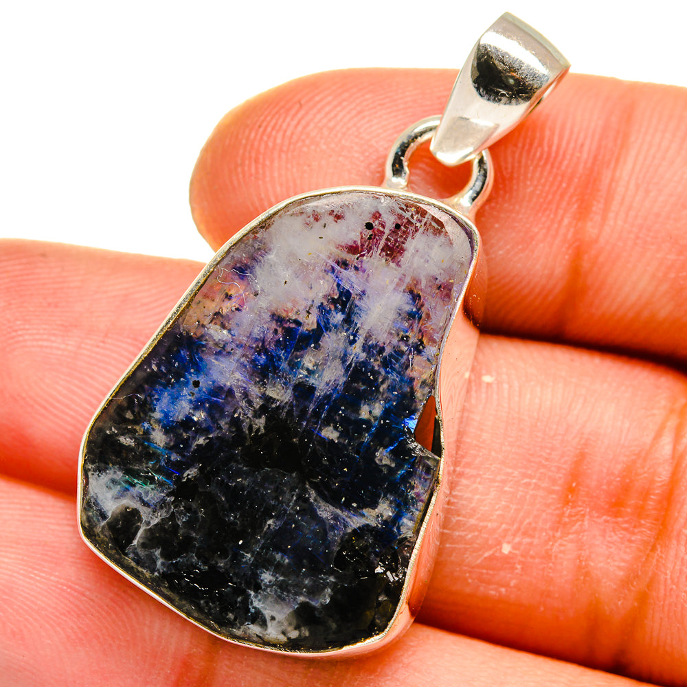 Rainbow Moonstone Pendants handcrafted by Anasilvercos - PD15643