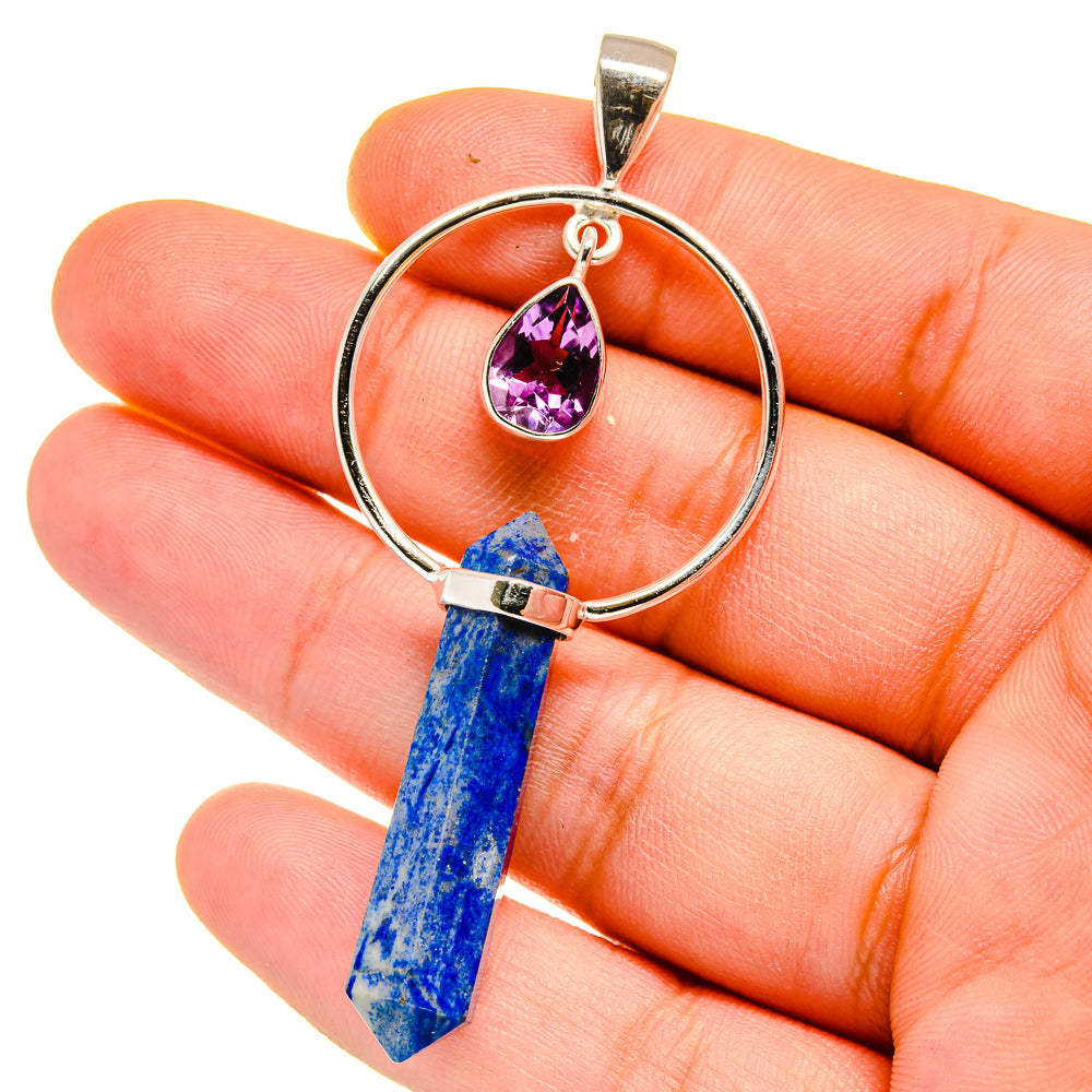 Lapis Lazuli Pendants handcrafted by Anasilvercos - PD15664