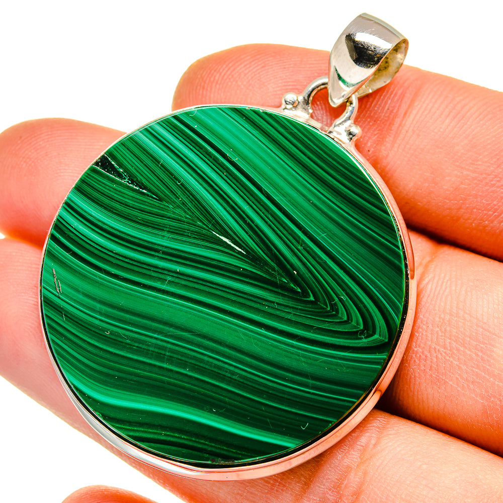 Malachite Pendants handcrafted by Anasilvercos - PD15680