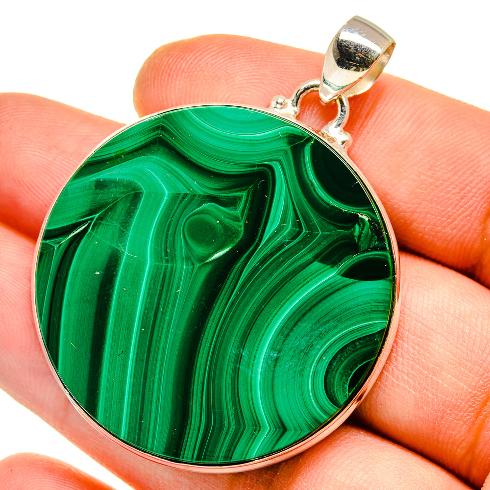 Malachite Pendants handcrafted by Anasilvercos - PD15681