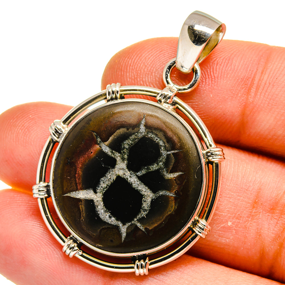 Septarian Geode Pendants handcrafted by Anasilvercos - PD15696