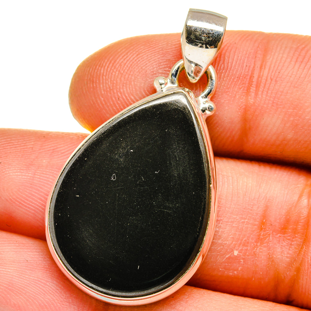 Black Onyx Pendants handcrafted by Anasilvercos - PD15702