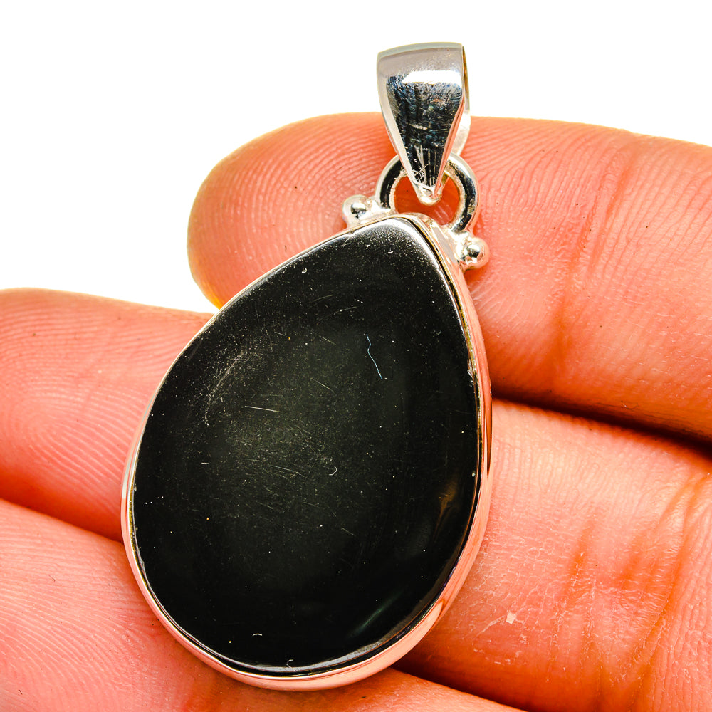 Black Onyx Pendants handcrafted by Anasilvercos - PD15703
