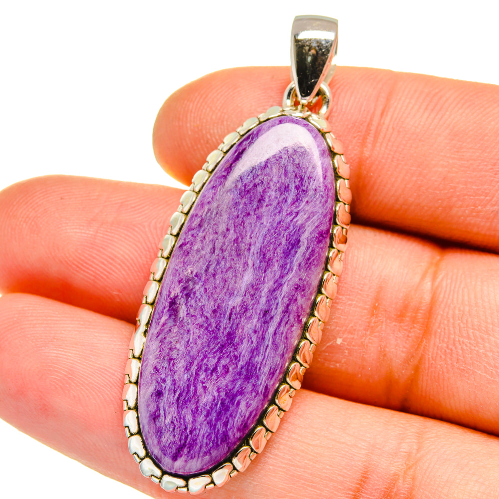 Charoite Pendants handcrafted by Anasilvercos - PD15708