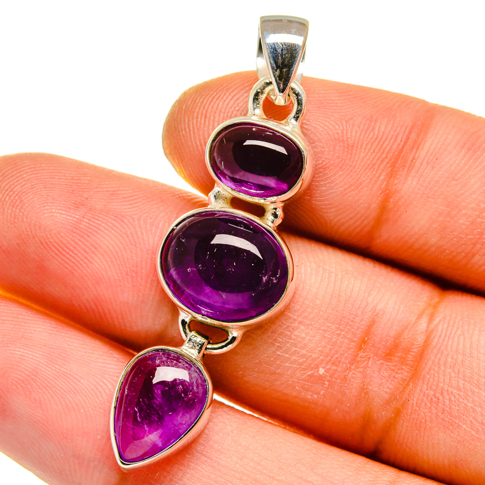 Amethyst Pendants handcrafted by Anasilvercos - PD15722
