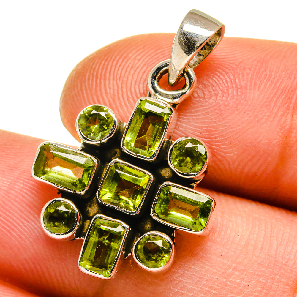 Peridot Pendants handcrafted by Anasilvercos - PD15728