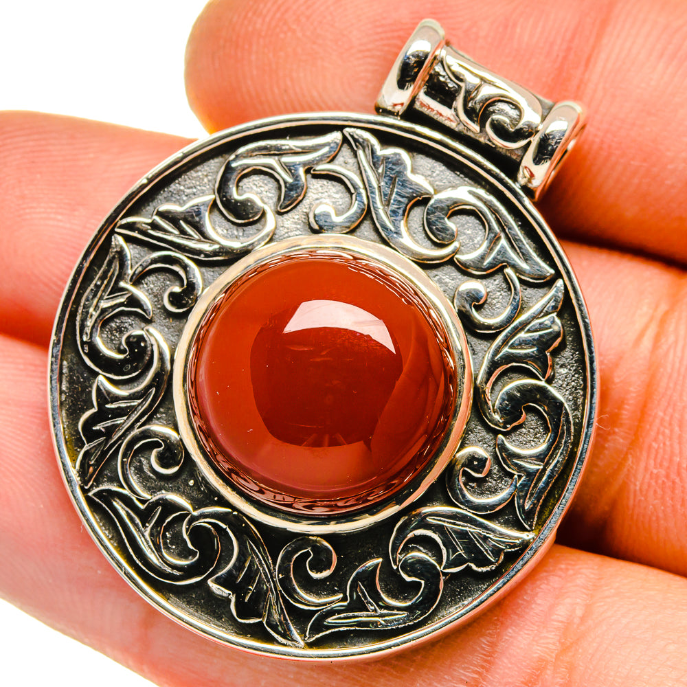 Carnelian Pendants handcrafted by Anasilvercos - PD15731
