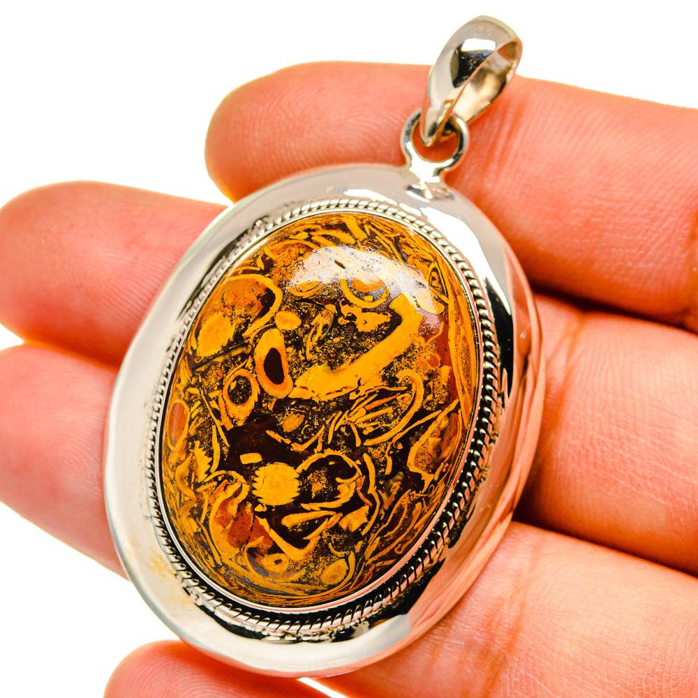 Coquina Jasper Pendants handcrafted by Anasilvercos - PD15734