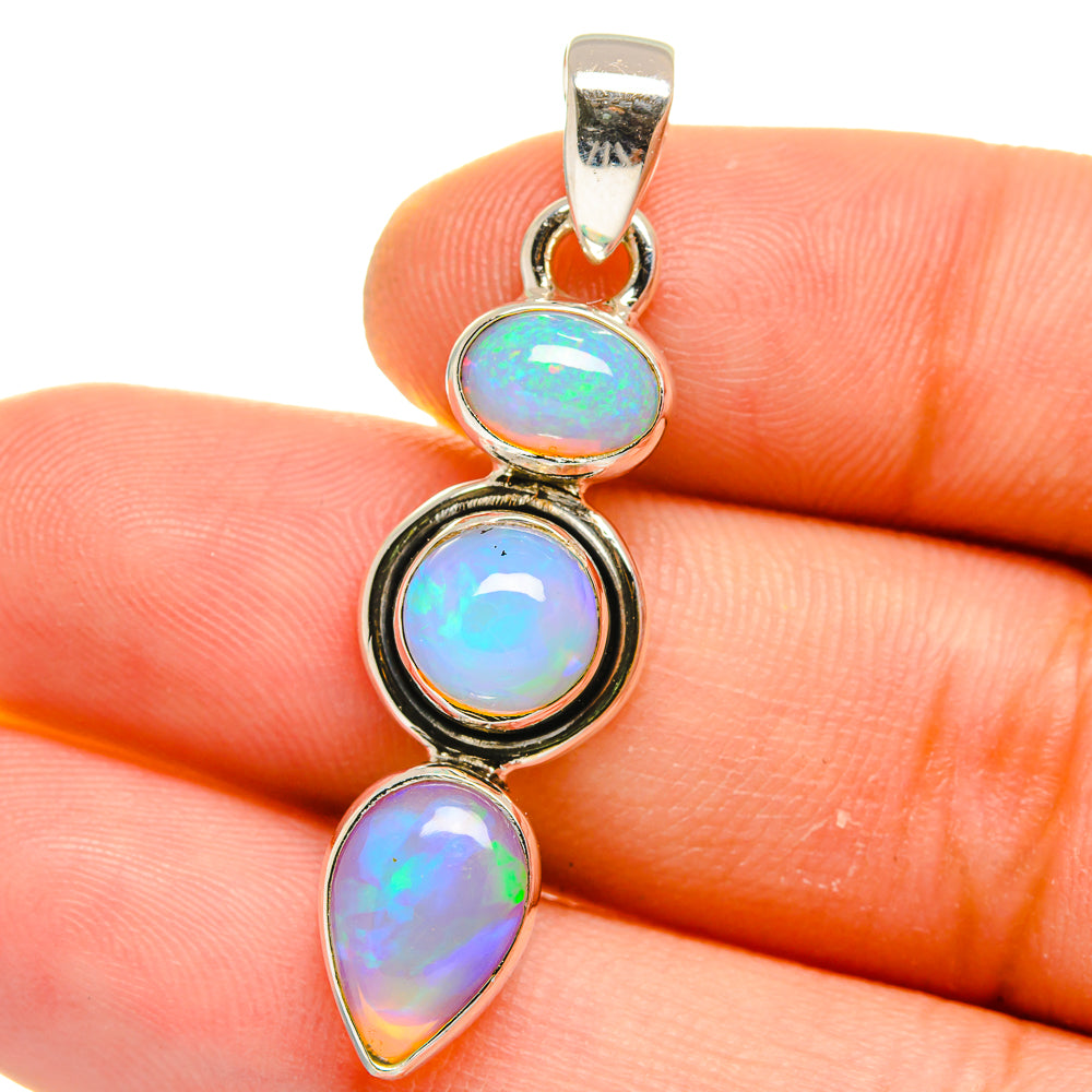 Ethiopian Opal Pendants handcrafted by Anasilvercos - PD15759