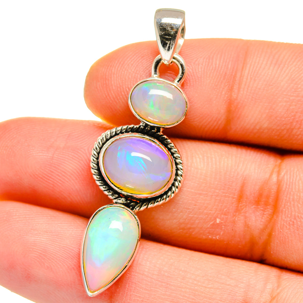 Ethiopian Opal Pendants handcrafted by Anasilvercos - PD15760