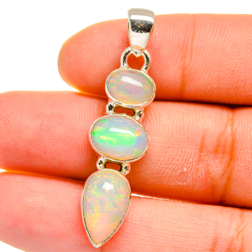 Ethiopian Opal Pendants handcrafted by Anasilvercos - PD15764