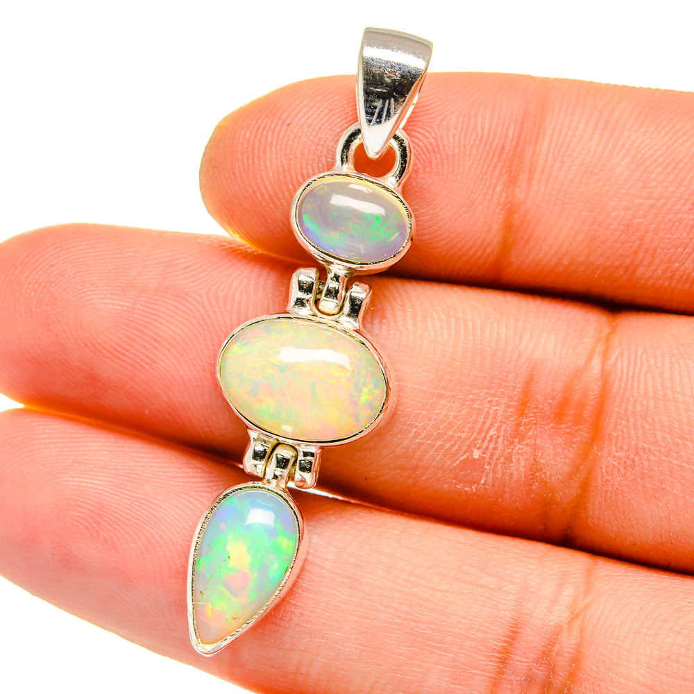 Ethiopian Opal Pendants handcrafted by Anasilvercos - PD15766