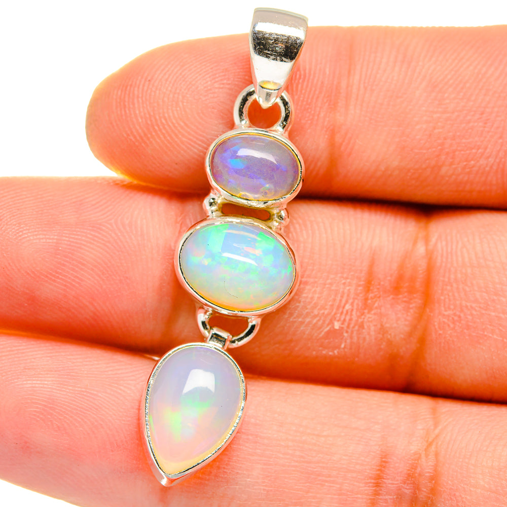 Ethiopian Opal Pendants handcrafted by Anasilvercos - PD15769