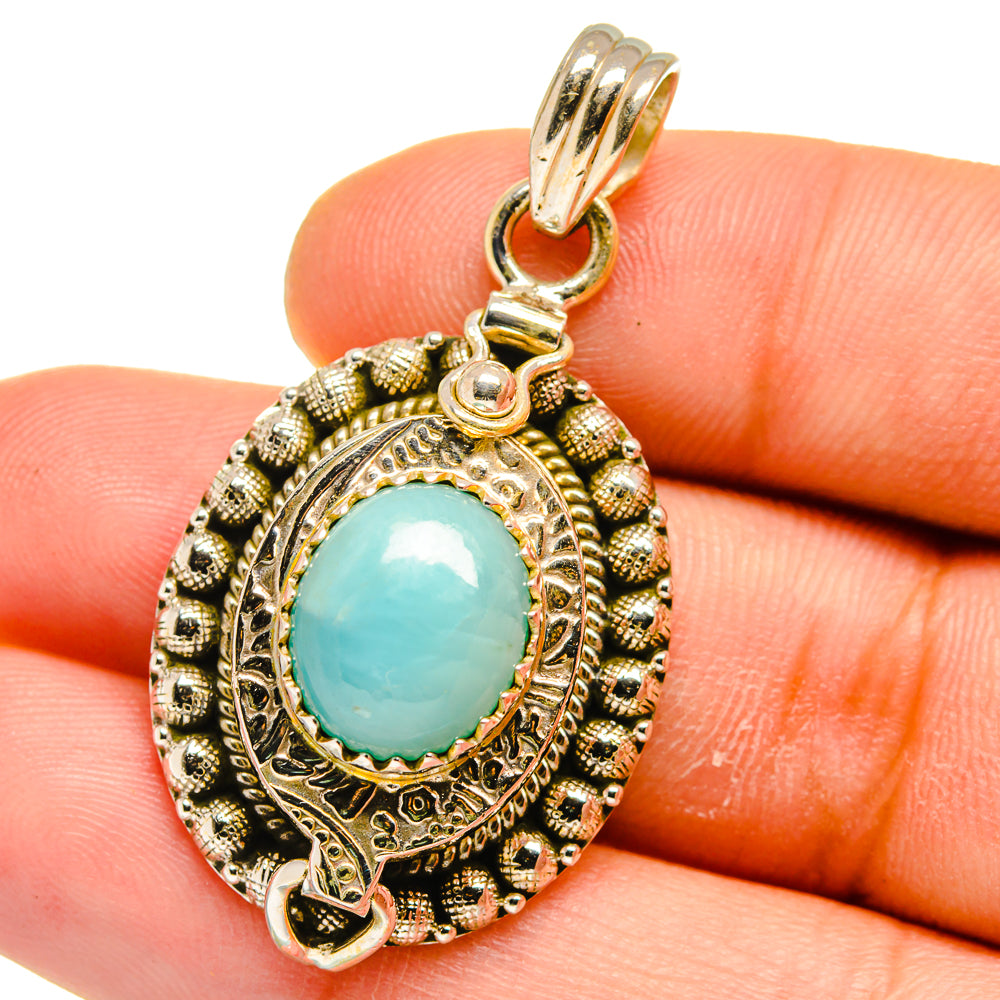 Larimar Pendants handcrafted by Anasilvercos - PD15780