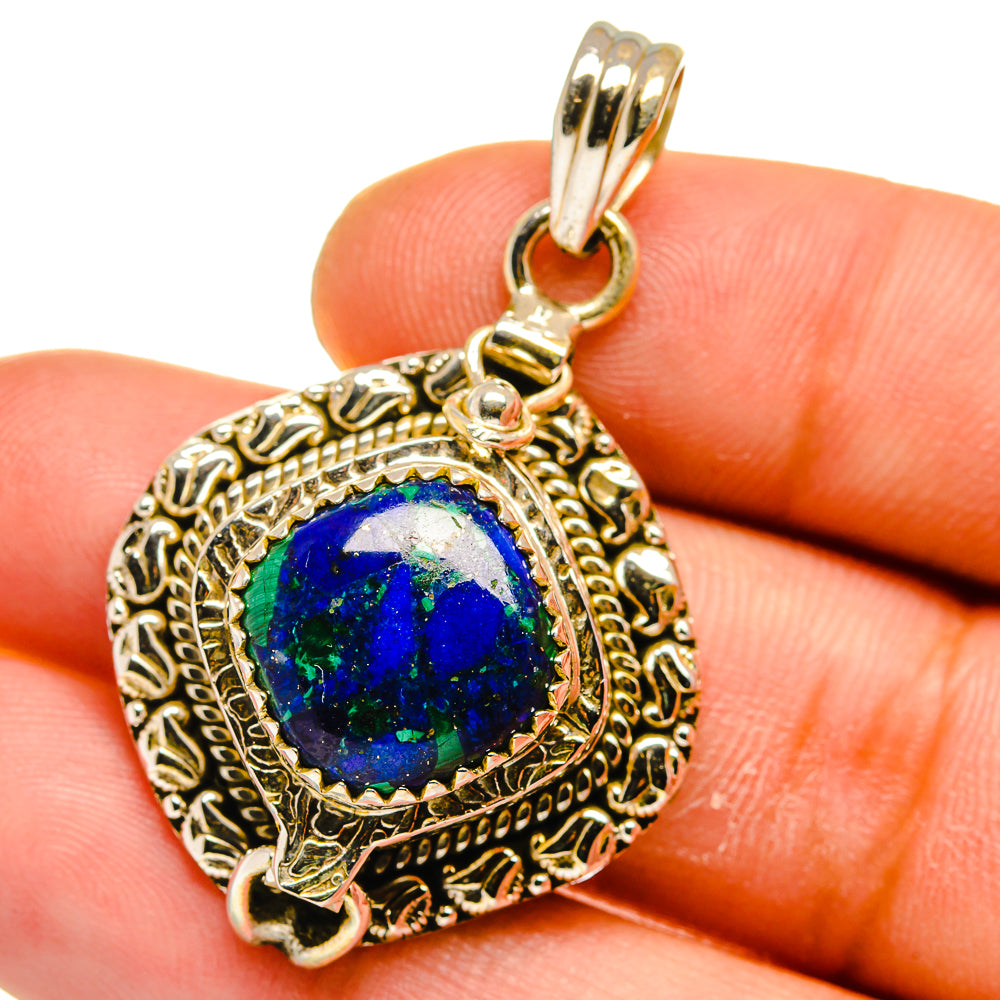 Azurite Pendants handcrafted by Anasilvercos - PD15789