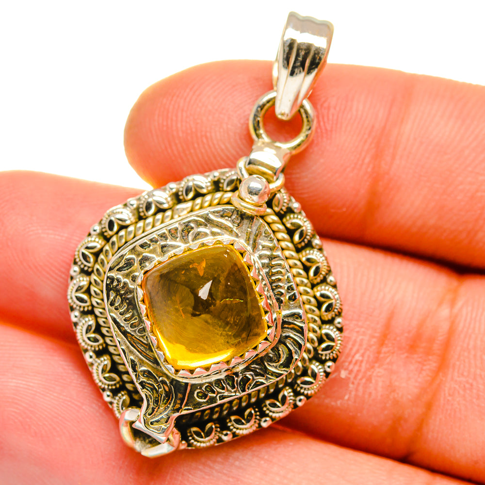 Citrine Pendants handcrafted by Anasilvercos - PD15790