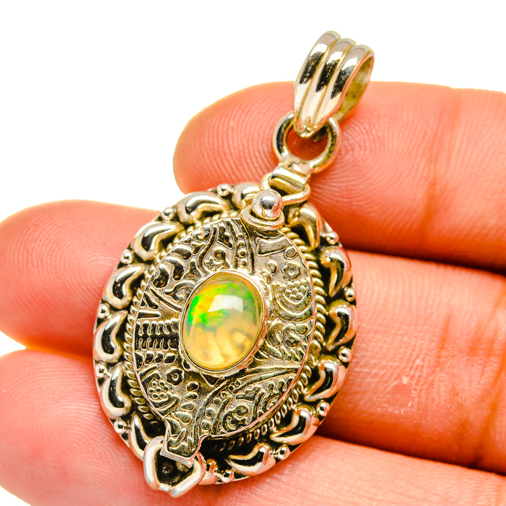 Ethiopian Opal Pendants handcrafted by Anasilvercos - PD15797