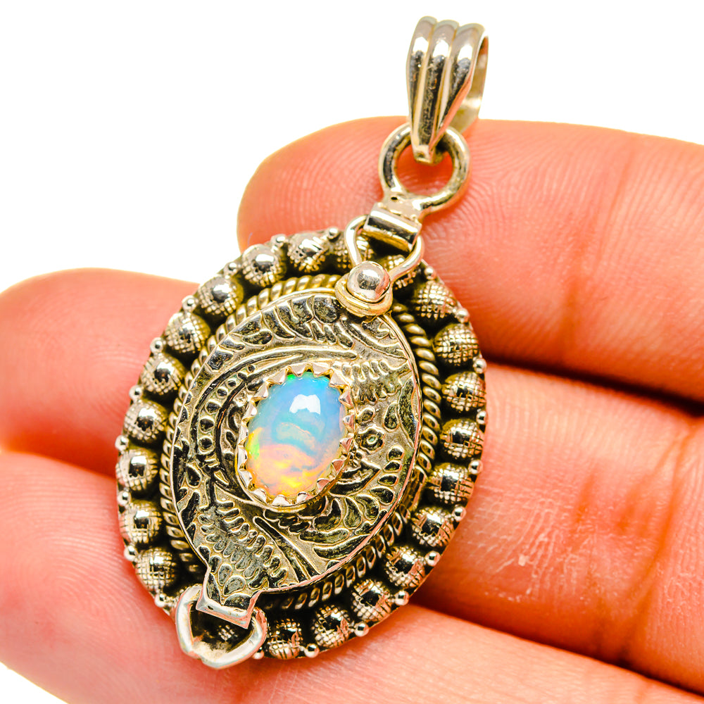 Ethiopian Opal Pendants handcrafted by Anasilvercos - PD15798