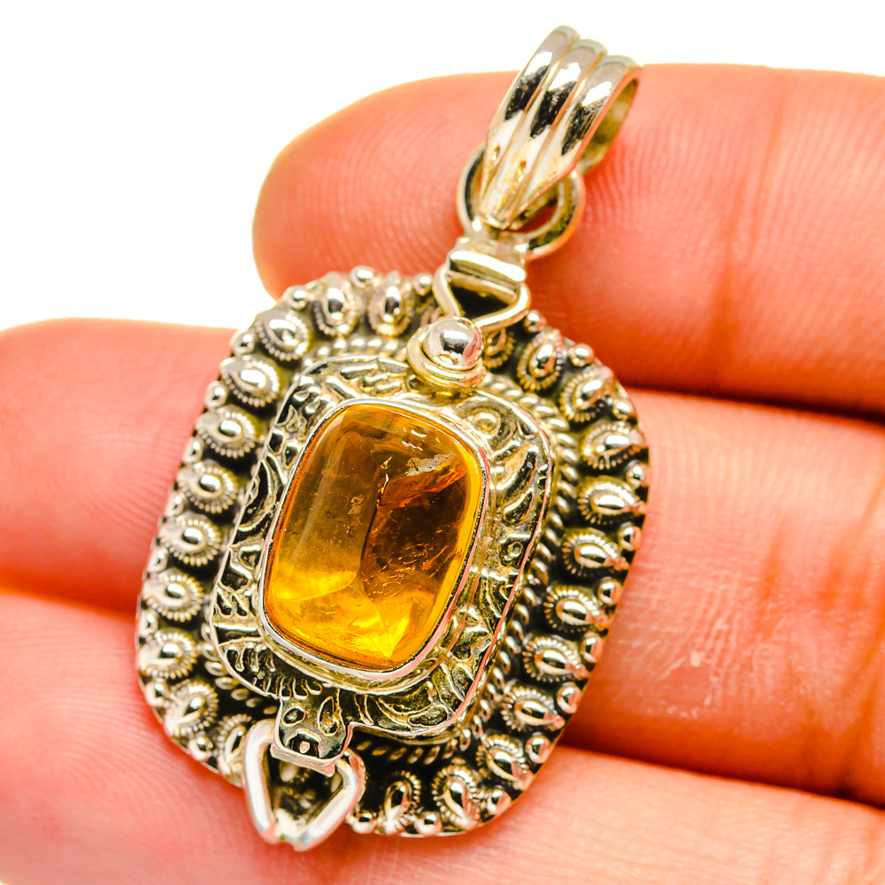Citrine Pendants handcrafted by Anasilvercos - PD15807