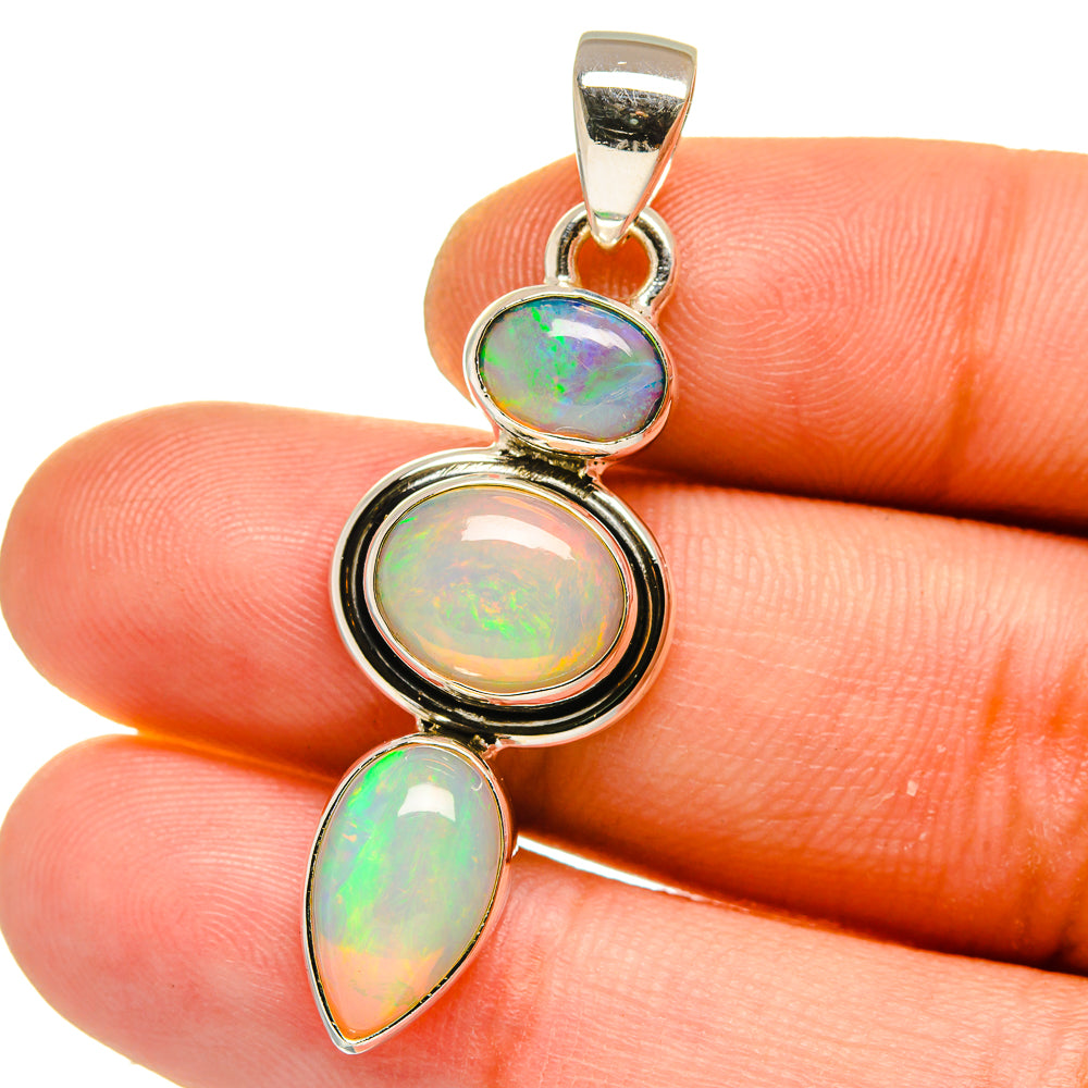 Ethiopian Opal Pendants handcrafted by Anasilvercos - PD15813