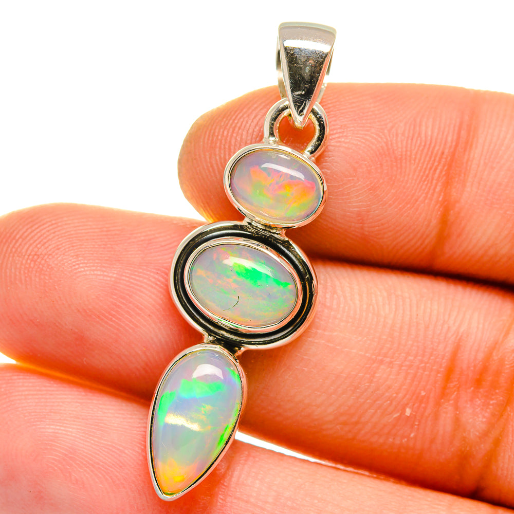 Ethiopian Opal Pendants handcrafted by Anasilvercos - PD15814