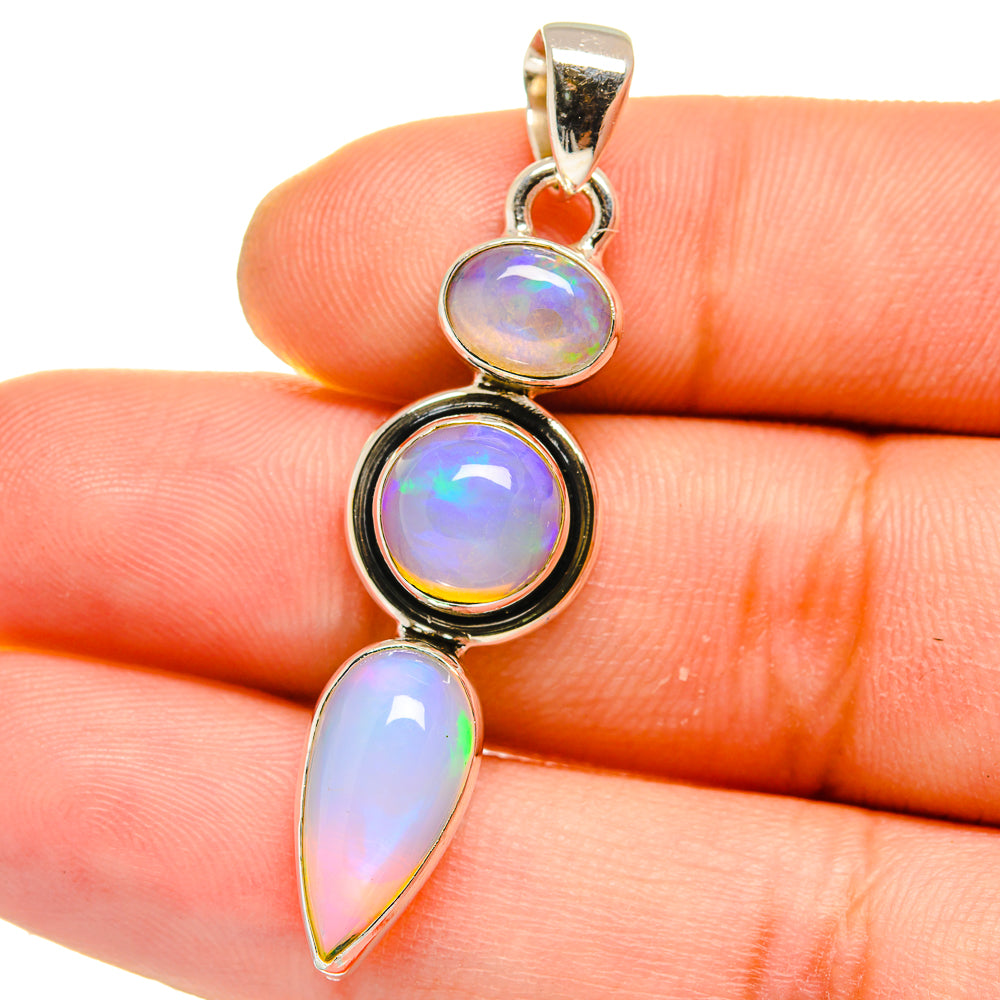 Ethiopian Opal Pendants handcrafted by Anasilvercos - PD15815