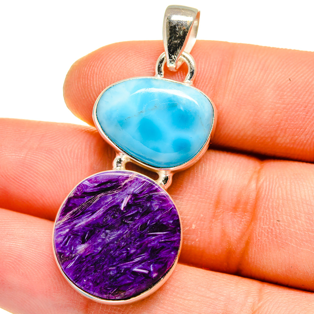 Charoite Pendants handcrafted by Anasilvercos - PD15822