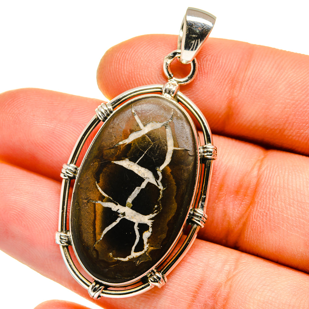 Septarian Geode Pendants handcrafted by Anasilvercos - PD15832
