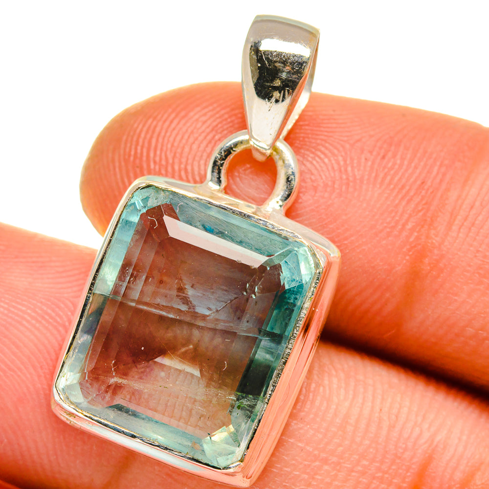 Green Fluorite Pendants handcrafted by Anasilvercos - PD15837