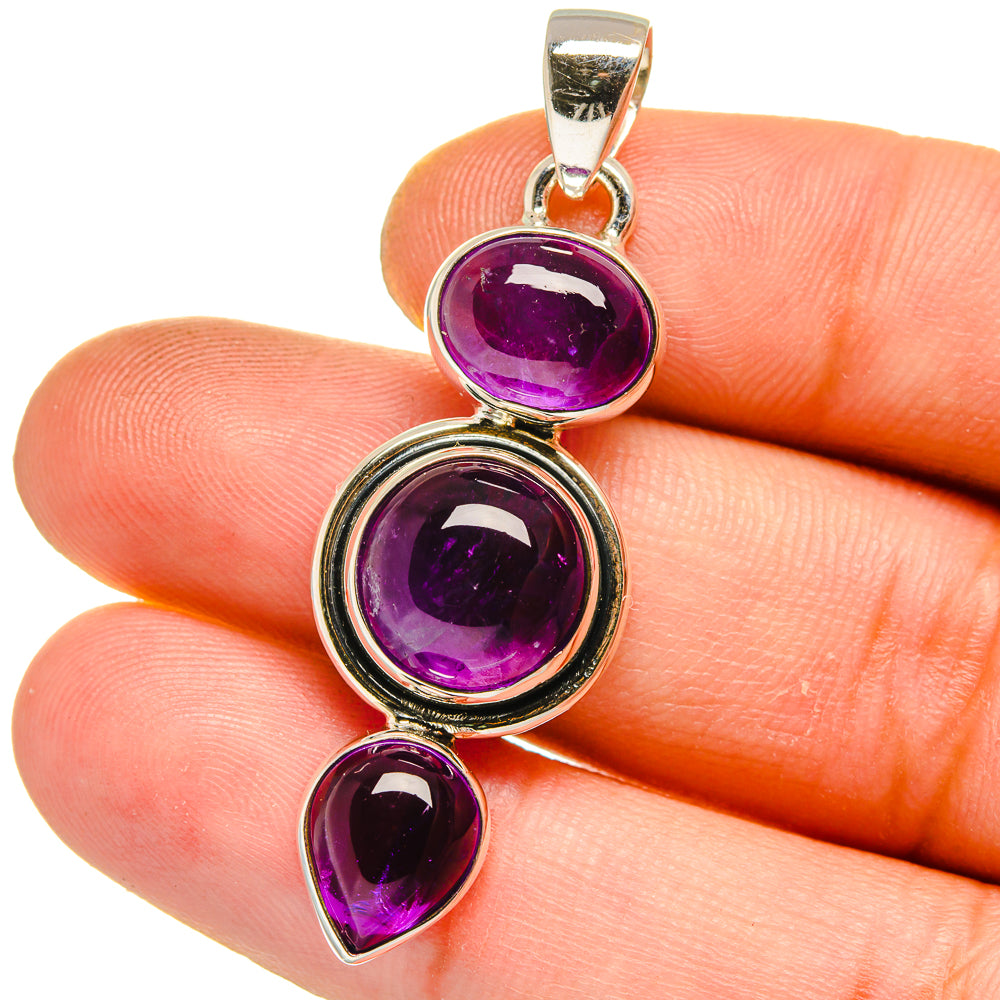 Amethyst Pendants handcrafted by Anasilvercos - PD15848