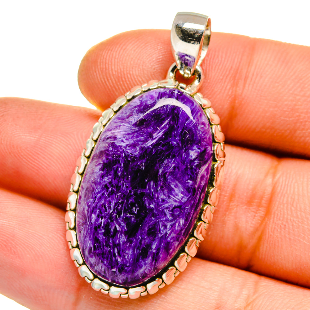 Charoite Pendants handcrafted by Anasilvercos - PD15857