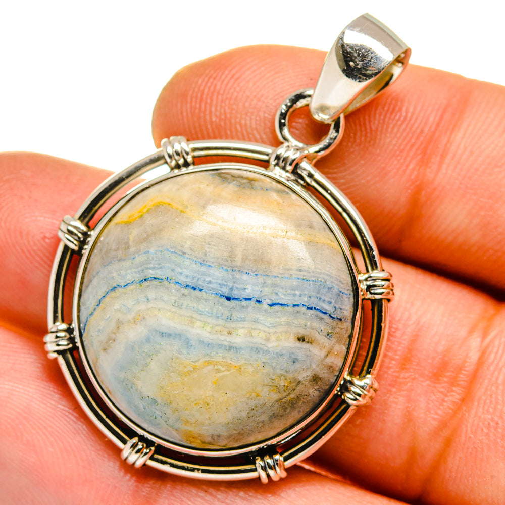 Blue Scheelite Pendants handcrafted by Anasilvercos - PD15897