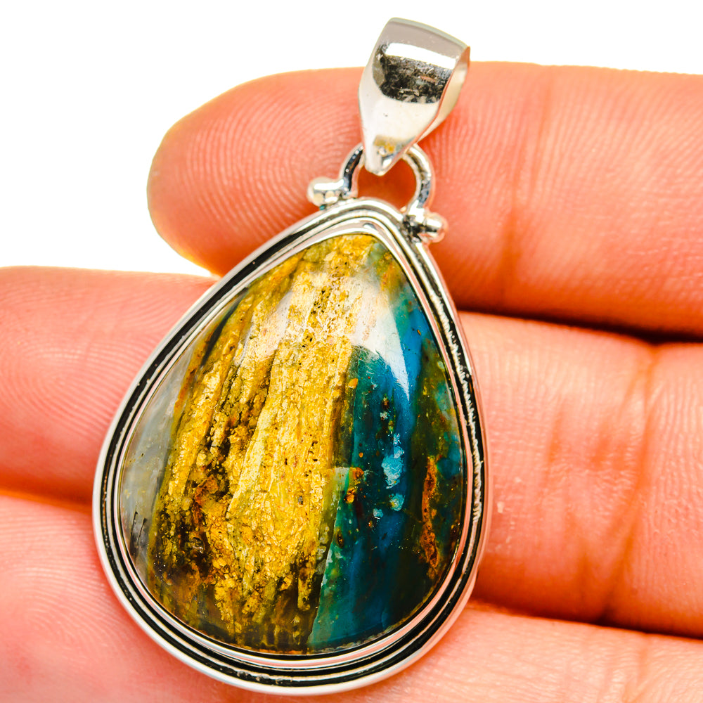 Azurite Pendants handcrafted by Anasilvercos - PD15906