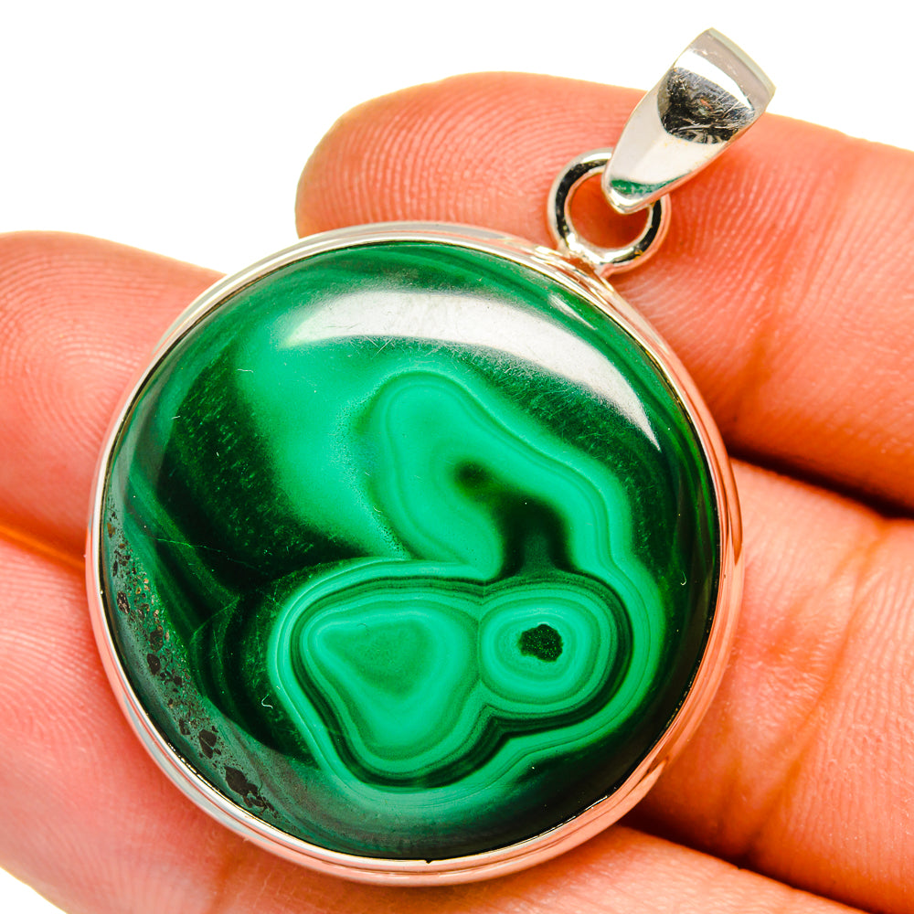 Malachite Pendants handcrafted by Anasilvercos - PD15920