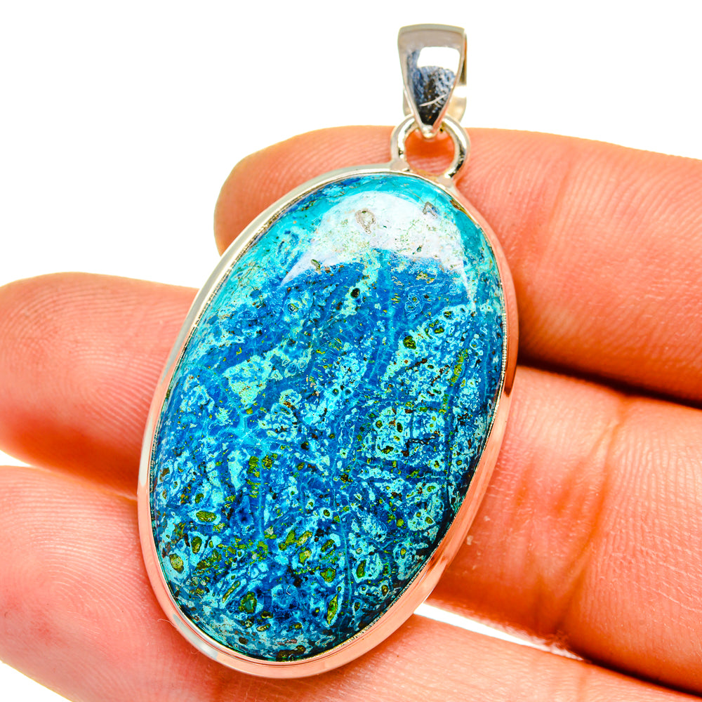 Chrysocolla Pendants handcrafted by Anasilvercos - PD15931