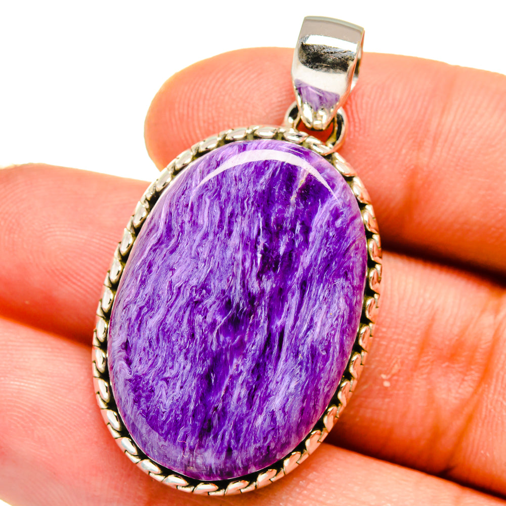 Charoite Pendants handcrafted by Anasilvercos - PD15957
