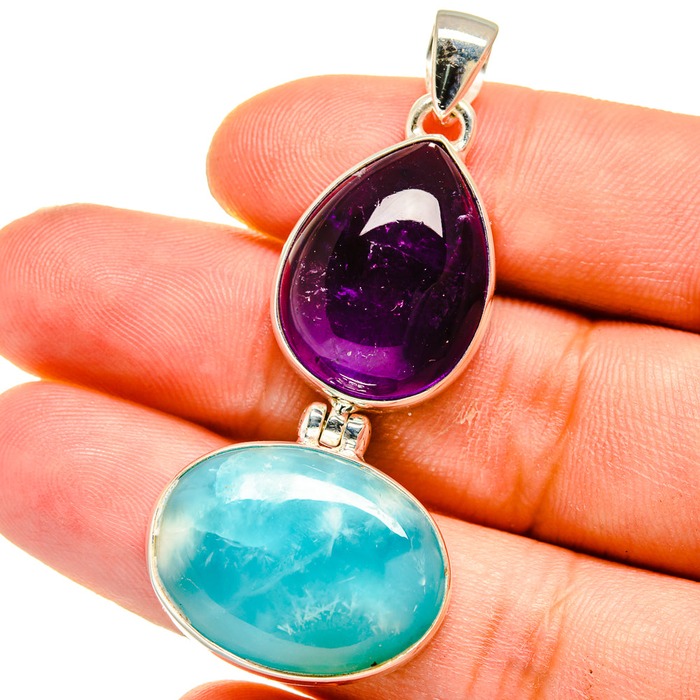 Larimar Pendants handcrafted by Anasilvercos - PD15963