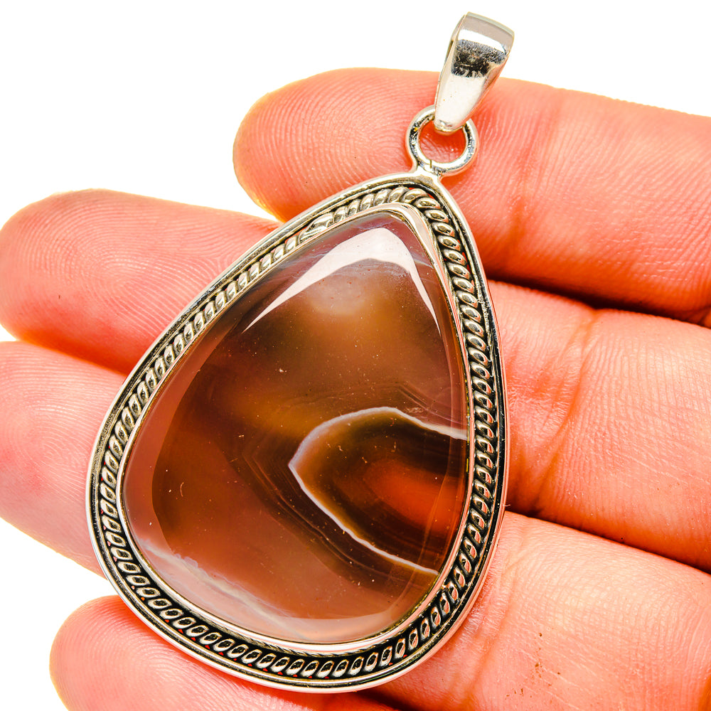 Botswana Agate Pendants handcrafted by Anasilvercos - PD15965