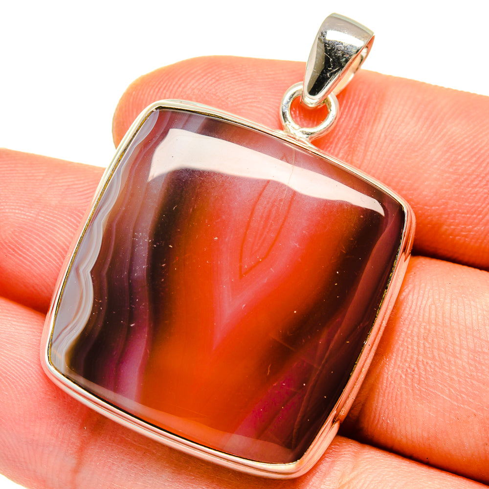 Botswana Agate Pendants handcrafted by Anasilvercos - PD15966