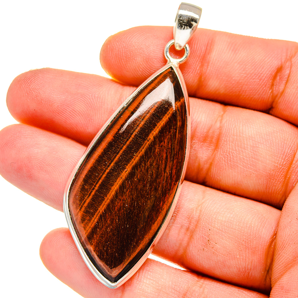 Red Tiger Eye Pendants handcrafted by Anasilvercos - PD15967