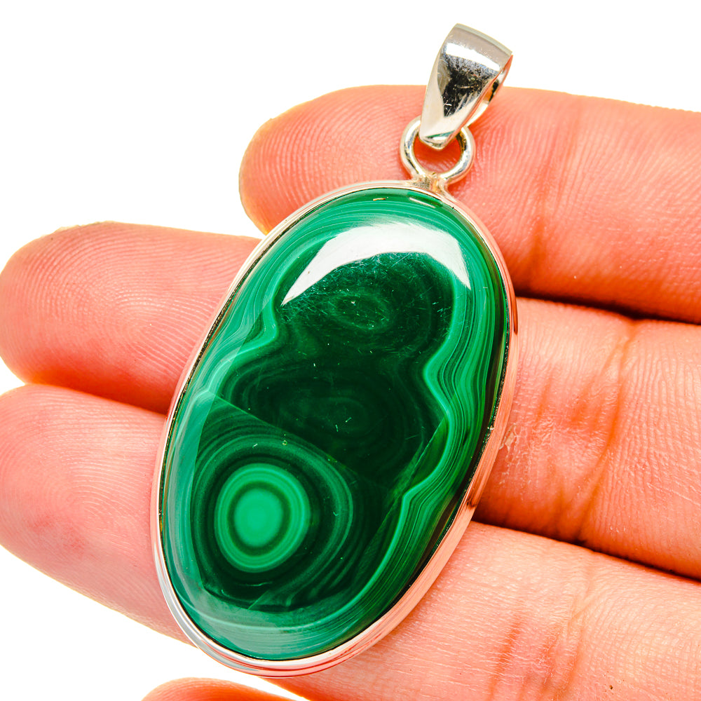 Malachite Pendants handcrafted by Anasilvercos - PD15981