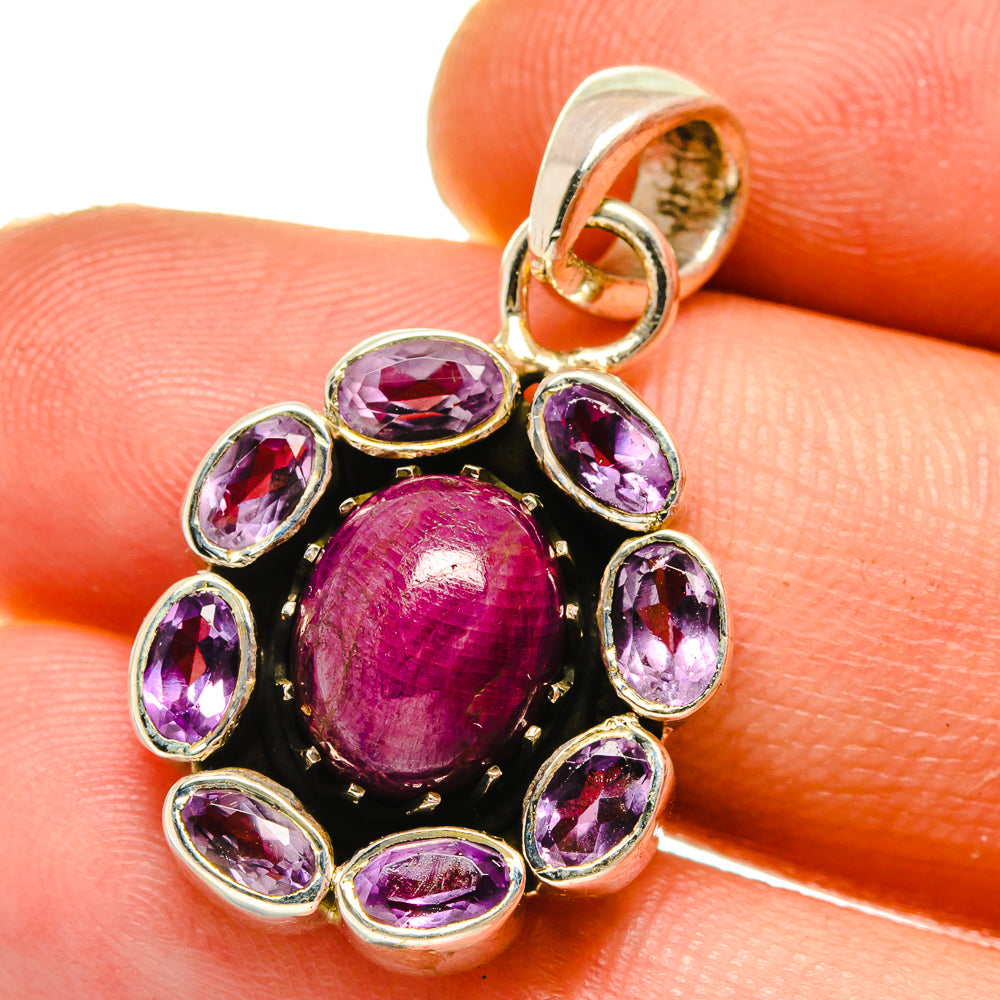 Pink Tourmaline Pendants handcrafted by Anasilvercos - PD16015