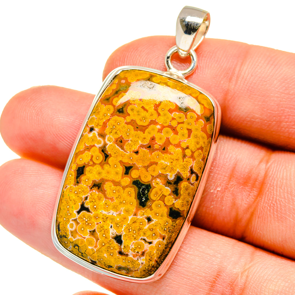 Ocean Jasper Pendants handcrafted by Anasilvercos - PD16029