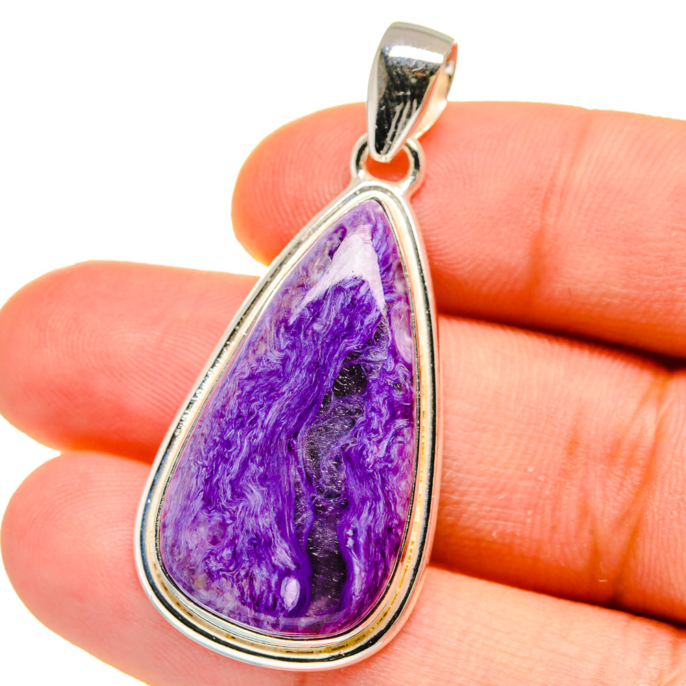 Charoite Pendants handcrafted by Anasilvercos - PD16043