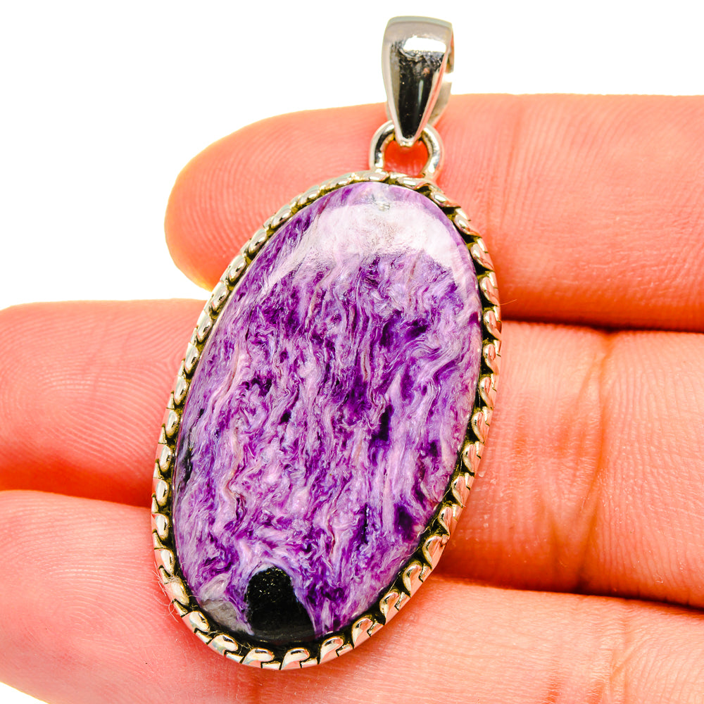 Charoite Pendants handcrafted by Anasilvercos - PD16048