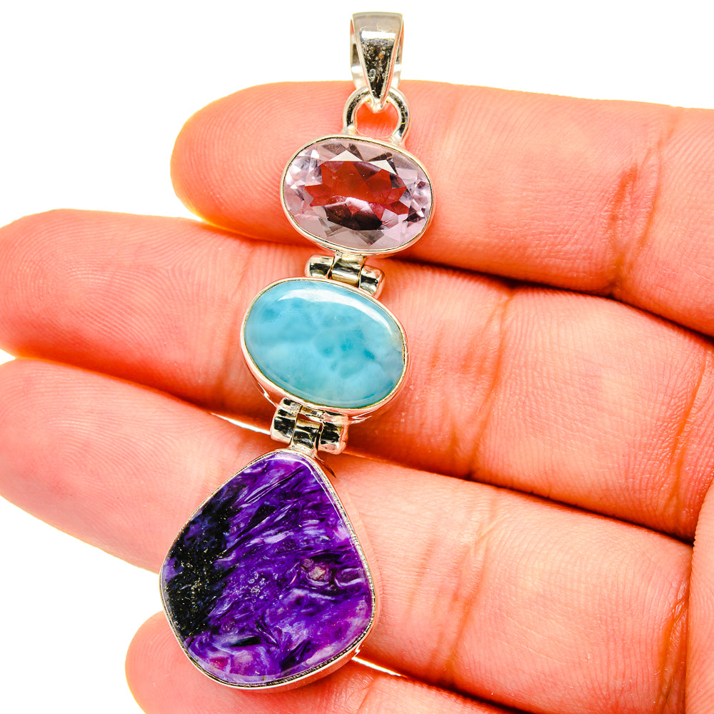 Charoite Pendants handcrafted by Anasilvercos - PD16051