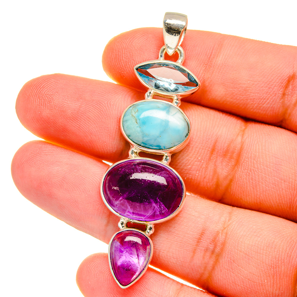 Amethyst Pendants handcrafted by Anasilvercos - PD16052